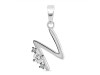 Cubic Zirconia Alphabet N Pendant CUZ-RDA-14.