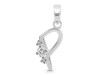 Cubic Zirconia Alphabet P Pendant CUZ-RDA-16.