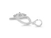 Cubic Zirconia Alphabet P Pendant CUZ-RDA-16.
