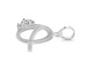 Cubic Zirconia Alphabet Q Pendant CUZ-RDA-17.