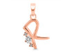 Cubic Zirconia Alphabet R Pendant CUZ-RDA-18.