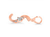Cubic Zirconia Alphabet S Pendant CUZ-RDA-19.