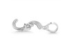 Cubic Zirconia Alphabet S Pendant CUZ-RDA-19.