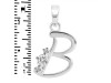 Cubic Zirconia Alphabet B Pendant CUZ-RDA-2.