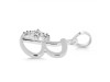 Cubic Zirconia Alphabet B Pendant CUZ-RDA-2.