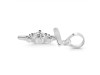 Cubic Zirconia Alphabet T Pendant CUZ-RDA-20.