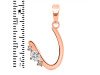 Cubic Zirconia Alphabet U Pendant CUZ-RDA-21.