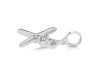 Cubic Zirconia Alphabet X Pendant CUZ-RDA-24.