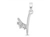 Cubic Zirconia Alphabet Y Pendant CUZ-RDA-25.