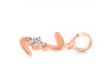 Cubic Zirconia Alphabet Z Pendant CUZ-RDA-26.