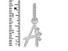 Cubic Zirconia Alphabet A Pendant CUZ-RDA-27.