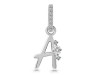 Cubic Zirconia Alphabet A Pendant CUZ-RDA-27.