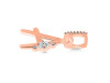 Cubic Zirconia Alphabet A Pendant CUZ-RDA-27.