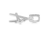 Cubic Zirconia Alphabet A Pendant CUZ-RDA-27.