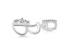 Cubic Zirconia Alphabet B Pendant CUZ-RDA-28.