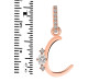 Cubic Zirconia Alphabet C Pendant CUZ-RDA-29.