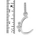 Cubic Zirconia Alphabet C Pendant CUZ-RDA-29.
