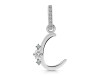 Cubic Zirconia Alphabet C Pendant CUZ-RDA-29.