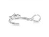 Cubic Zirconia Alphabet C Pendant CUZ-RDA-3.