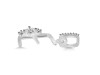 Cubic Zirconia Alphabet E Pendant CUZ-RDA-31.