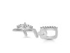 Cubic Zirconia Alphabet F Pendant CUZ-RDA-32.