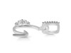 Cubic Zirconia Alphabet G Pendant CUZ-RDA-33.