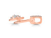 Cubic Zirconia Alphabet H Pendant CUZ-RDA-34.
