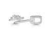 Cubic Zirconia Alphabet H Pendant CUZ-RDA-34.