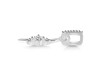 Cubic Zirconia Alphabet I Pendant CUZ-RDA-35.