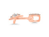 Cubic Zirconia Alphabet K Pendant CUZ-RDA-37.