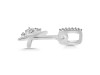 Cubic Zirconia Alphabet K Pendant CUZ-RDA-37.