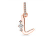 Cubic Zirconia Alphabet L Pendant CUZ-RDA-38.