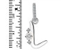 Cubic Zirconia Alphabet L Pendant CUZ-RDA-38.