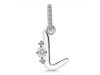 Cubic Zirconia Alphabet L Pendant CUZ-RDA-38.
