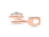 Cubic Zirconia Alphabet M Pendant CUZ-RDA-39.