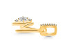 Cubic Zirconia Alphabet M Pendant CUZ-RDA-39.
