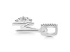Cubic Zirconia Alphabet M Pendant CUZ-RDA-39.