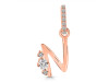 Cubic Zirconia Alphabet N Pendant CUZ-RDA-40.