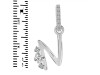 Cubic Zirconia Alphabet N Pendant CUZ-RDA-40.