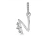 Cubic Zirconia Alphabet N Pendant CUZ-RDA-40.