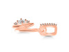 Cubic Zirconia Alphabet N Pendant CUZ-RDA-40.