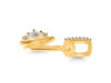 Cubic Zirconia Alphabet N Pendant CUZ-RDA-40.