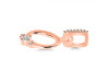 Cubic Zirconia Alphabet O Pendant CUZ-RDA-41.