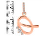 Cubic Zirconia Alphabet Q Pendant CUZ-RDA-43.