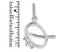 Cubic Zirconia Alphabet Q Pendant CUZ-RDA-43.