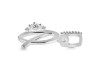 Cubic Zirconia Alphabet Q Pendant CUZ-RDA-43.