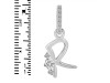 Cubic Zirconia Alphabet R Pendant CUZ-RDA-44.