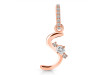 Cubic Zirconia Alphabet S Pendant CUZ-RDA-45.