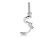 Cubic Zirconia Alphabet S Pendant CUZ-RDA-45.
