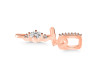 Cubic Zirconia Alphabet T Pendant CUZ-RDA-46.